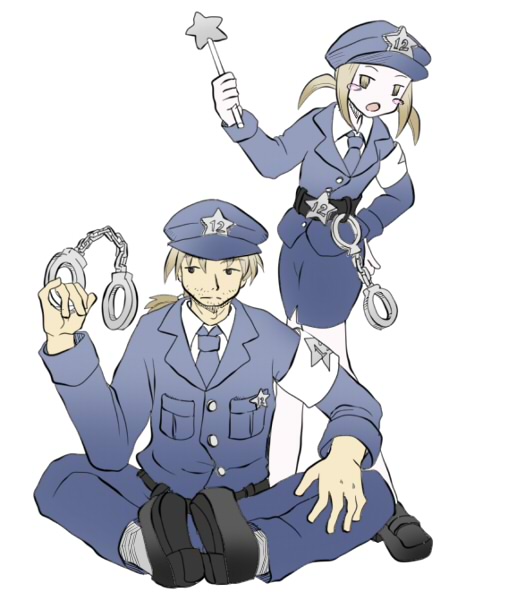 時空警察のキャラクター紹介のイラストです