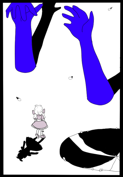 夢四夜3話8ページの絵です。